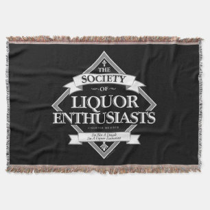 Society of Liquor Enthusiasts Throw Blanket