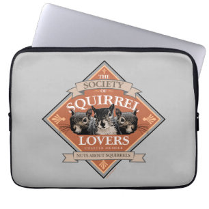 Society of Squirrel Lovers - funny squirrel Laptop Sleeve