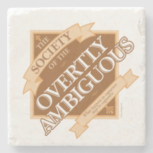 Society of The Overtly Ambiguous Stone Coaster