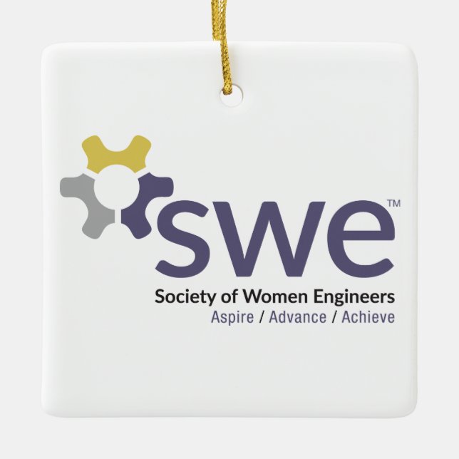 Society of Women Engineers SWE Christmas Ornament (Front)