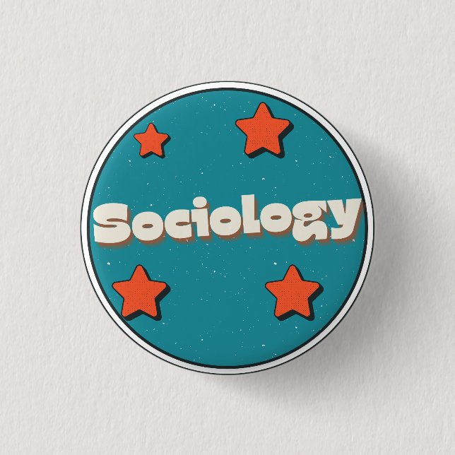 Sociology 3 Cm Round Badge (Front)
