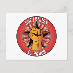 Sociology Is Power Postcard