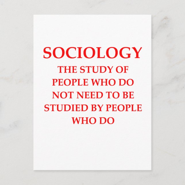sociology postcard (Front)