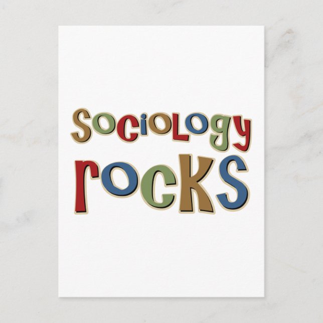 Sociology Rocks Postcard (Front)