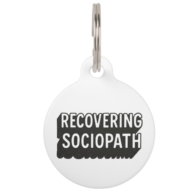 Sociopath Pet Tag (Front)