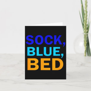 Sock Blue Bed _ Awesome Sock Blue Bed Card