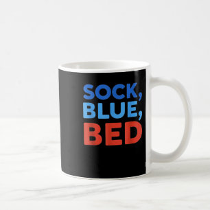 Sock Blue Bed Funny Meme Coffee Mug