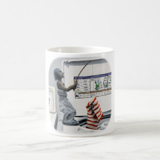 Sock Criminal Fishing Thief Fantasy Art Coffee Mug