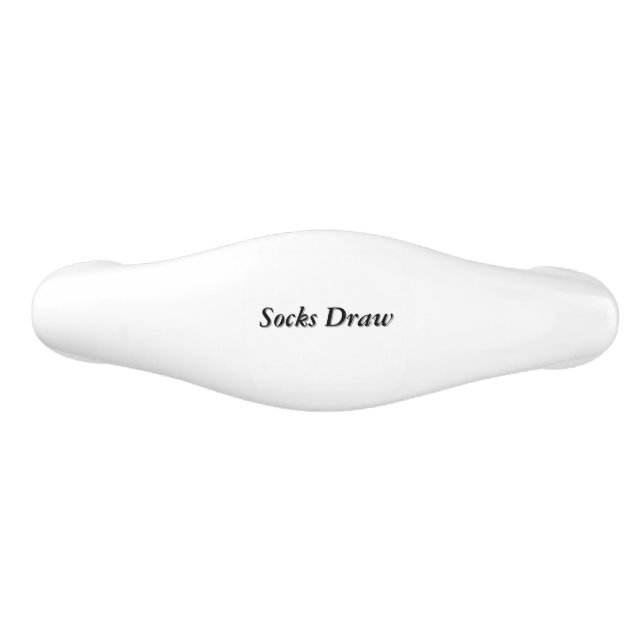 Sock Draw Ceramic Drawer Pull (Front)