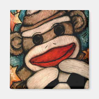 SOCK-er Monkey Magnet