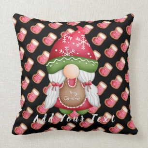 Sock Gnome Customise Text and Colour 20"X20" Cushion
