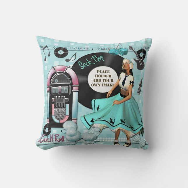 Sock Hop Cushion (Front)