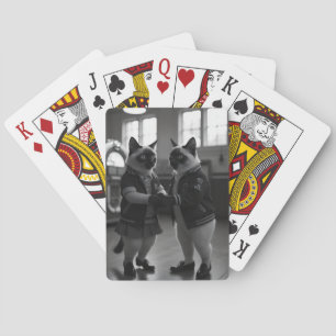 Sock Hop Kitties Playing Cards