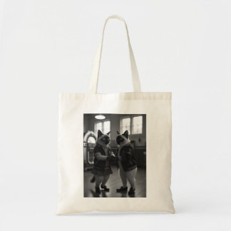 Sock Hop Kitties Tote Bag