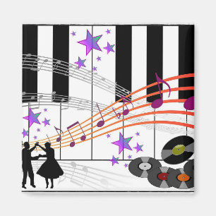 Sock Hop Nostalgia...Remember the Fifties Magnet