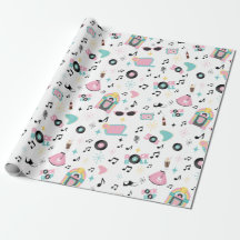 Sock Hop Wrapping Paper