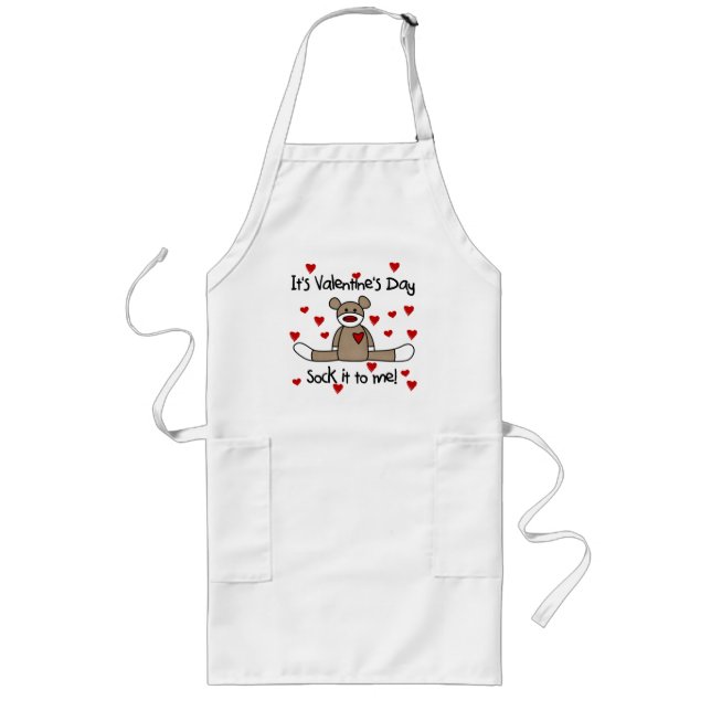 Sock It To Me Valentines Day Long Apron (Front)