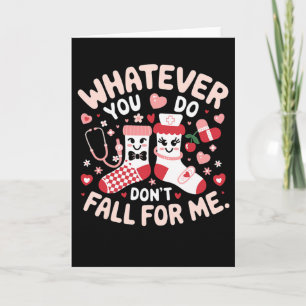 Sock Love Nurse Fun Humour Tee For Couples Valenti Card