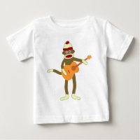 Sock Monkey Acoustic Guitar