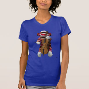 Sock Monkey and Cello 2 T-Shirt