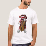 Sock Monkey and Cello T-Shirt<br><div class="desc">Children's</div>
