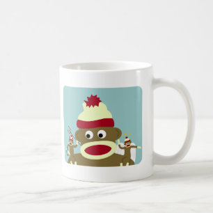 Sock Monkey Angel & Devil Coffee Mug