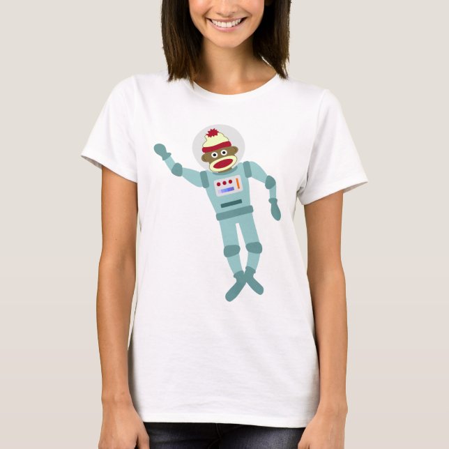 Sock Monkey Astronaut T-Shirt (Front)