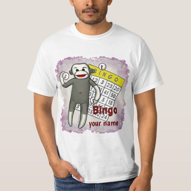 Sock Monkey Bingo T-Shirt (Front)