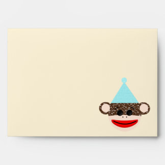 Sock Monkey Birthday Envelope