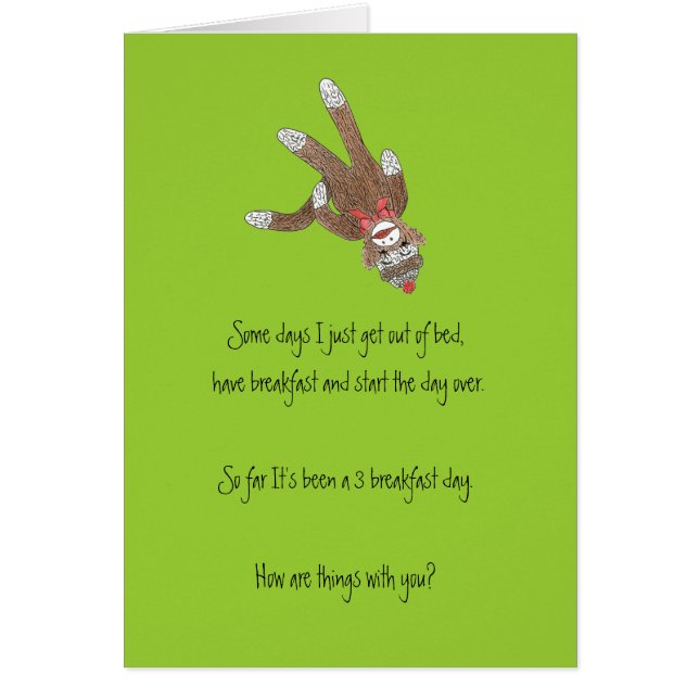 Sock Monkey Blank InsideCard (Front)