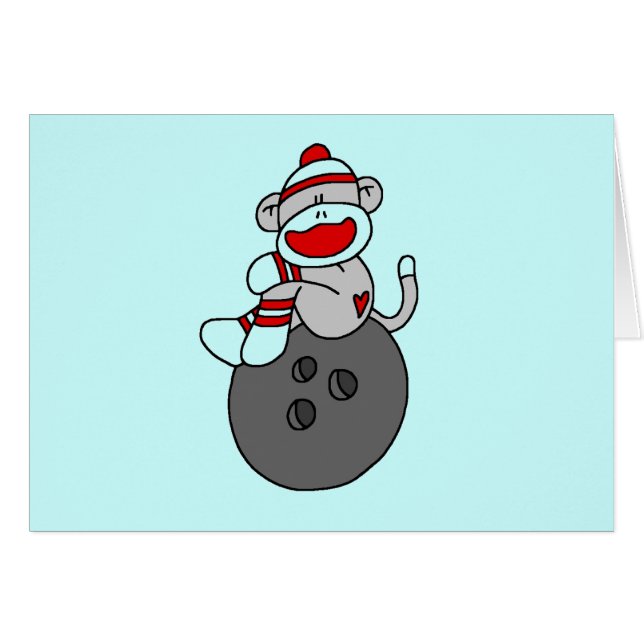 Sock Monkey Bowling T-shirts and Gifts (Front Horizontal)
