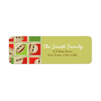 Sock Monkey Christmas Blocks Return Address Return Address Label