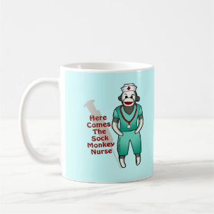 Sock Monkey custom Nurse mug