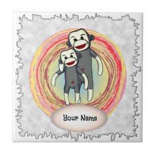 Sock Monkey Dad tile