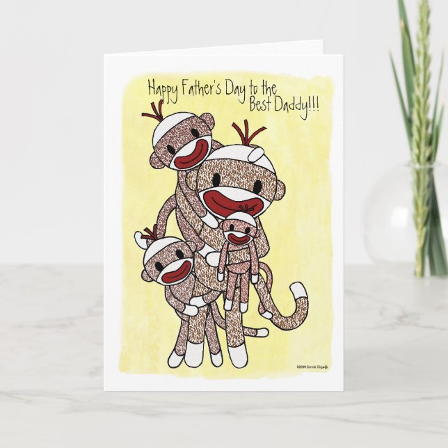 Sock Monkey Daddy 03 Card (Front)