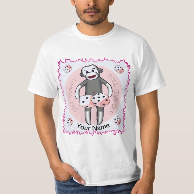 Sock Monkey Dice T-Shirt (Front)