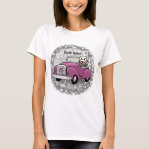 Sock Monkey Driving Car  t-shirt 