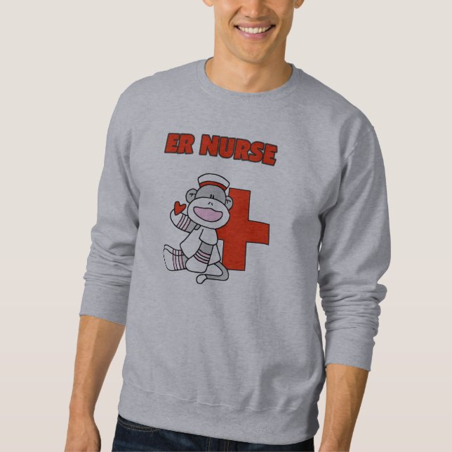Sock Monkey ER Nurse T-shirts and Gifts (Front)
