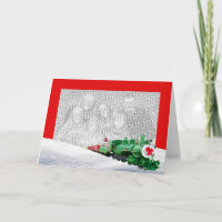 Sock Monkey Express Photo Card