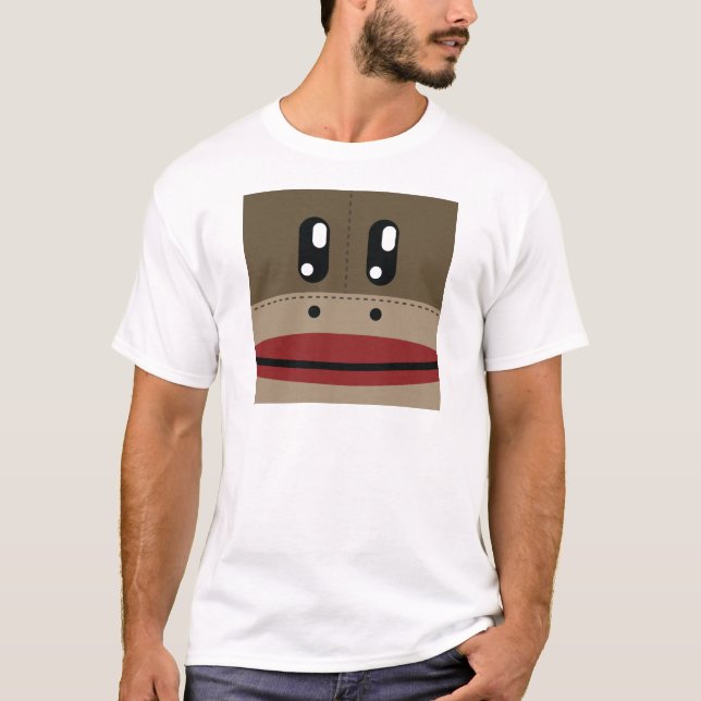 Sock Monkey Face Products T-Shirt (Front)