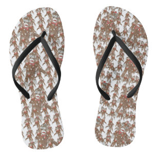 Sock Monkey Flip Flop