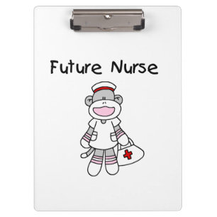 Sock Monkey Future Nurse Clipboard