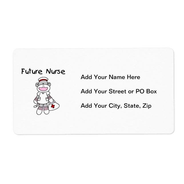Sock  Monkey Future Nurse T-shirts and Gifts (Front)