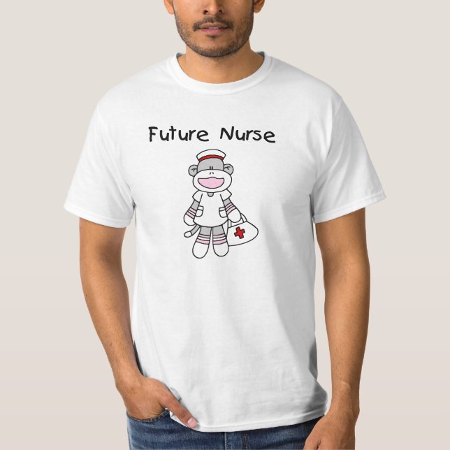 Sock  Monkey Future Nurse T-shirts and Gifts (Front)