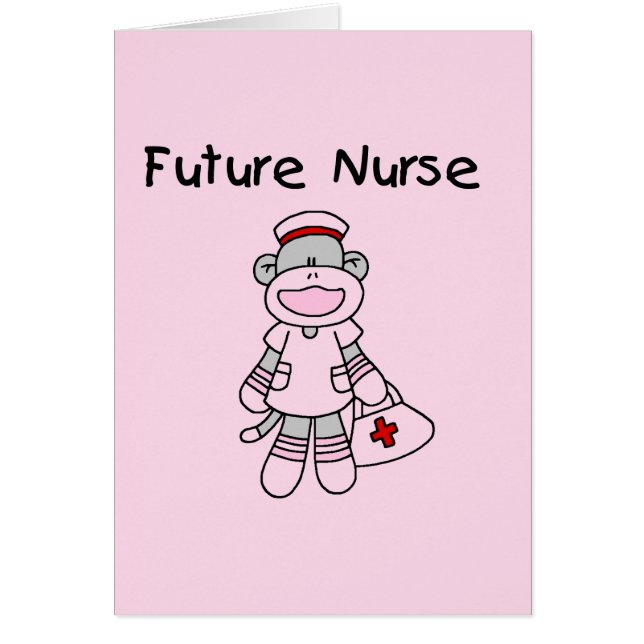 Sock  Monkey Future Nurse T-shirts and Gifts (Front)