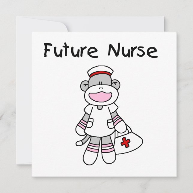 Sock  Monkey Future Nurse T-shirts and Gifts (Front)