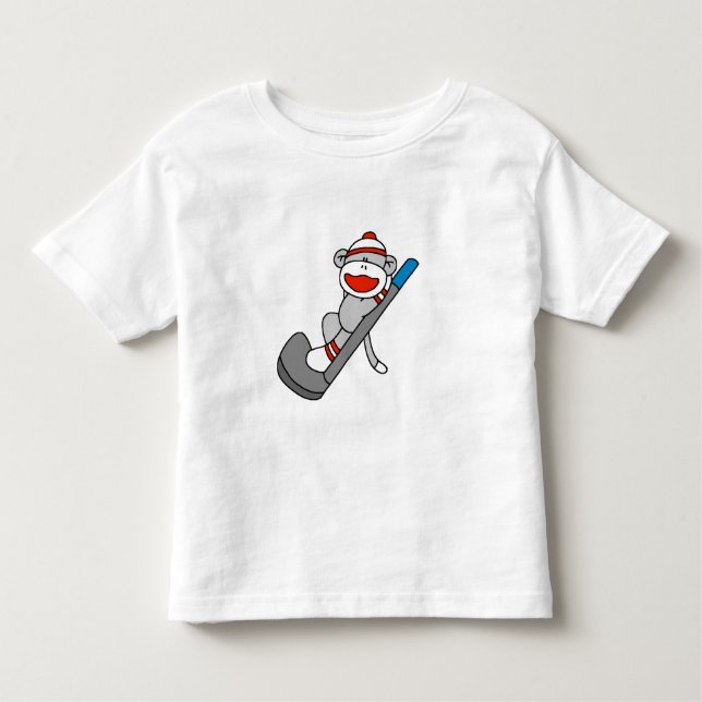 Sock Monkey Golf Toddler T-Shirt (Front)