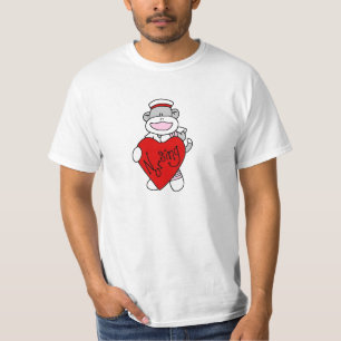 Sock Monkey I Love Nursing T-shirts and Gifts
