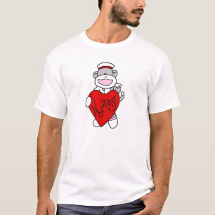 Sock Monkey I Love Nursing T-shirts and Gifts