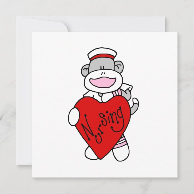 Sock Monkey I Love Nursing T-shirts and Gifts (Front)